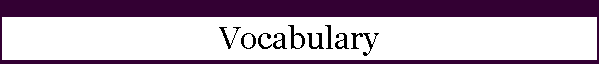 Vocabulary